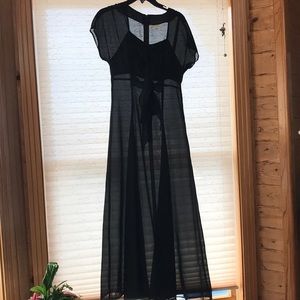 Vintage Sheer Black Dress